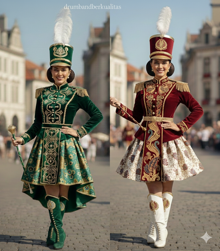 Kostum Mayoret Drumband Batik Elegan dan Cantik untuk Penampilan Lebih Memukau