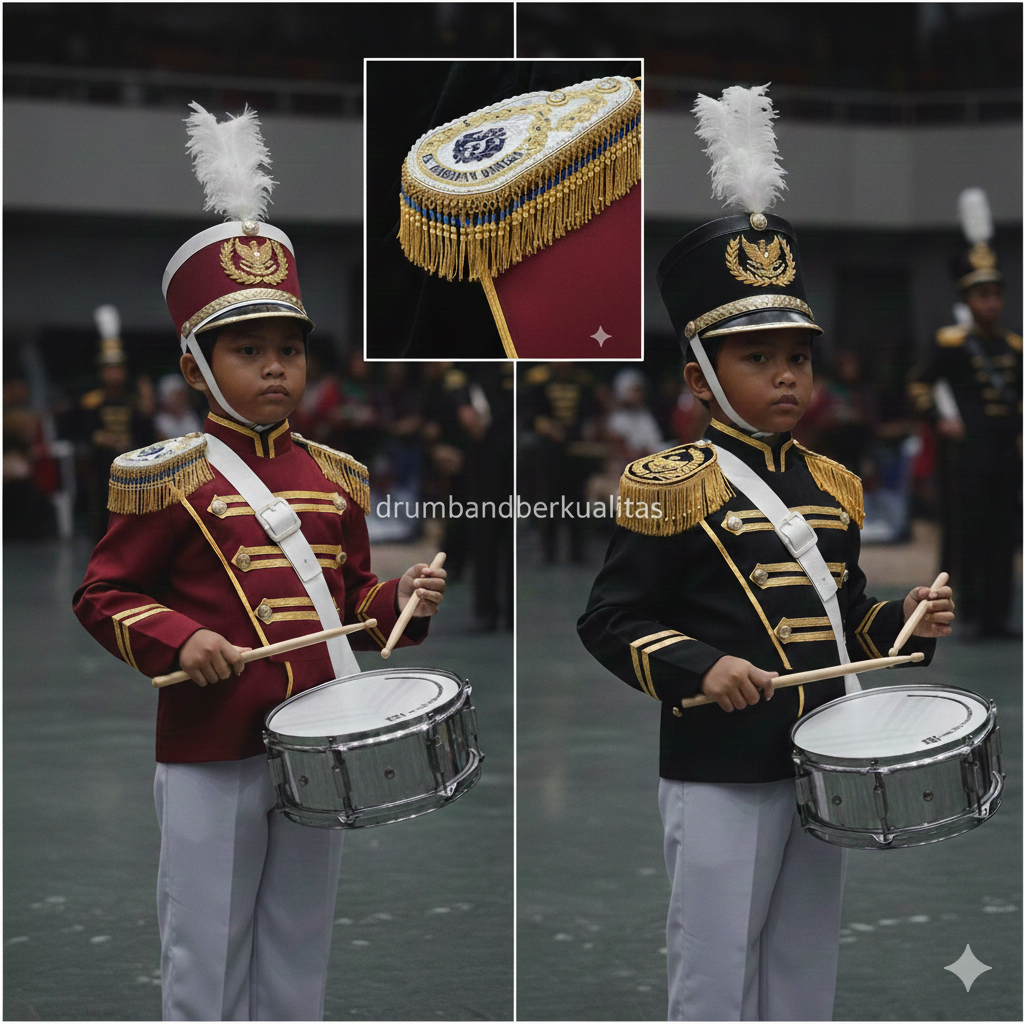 Evolet Kostum Drumband Mewah